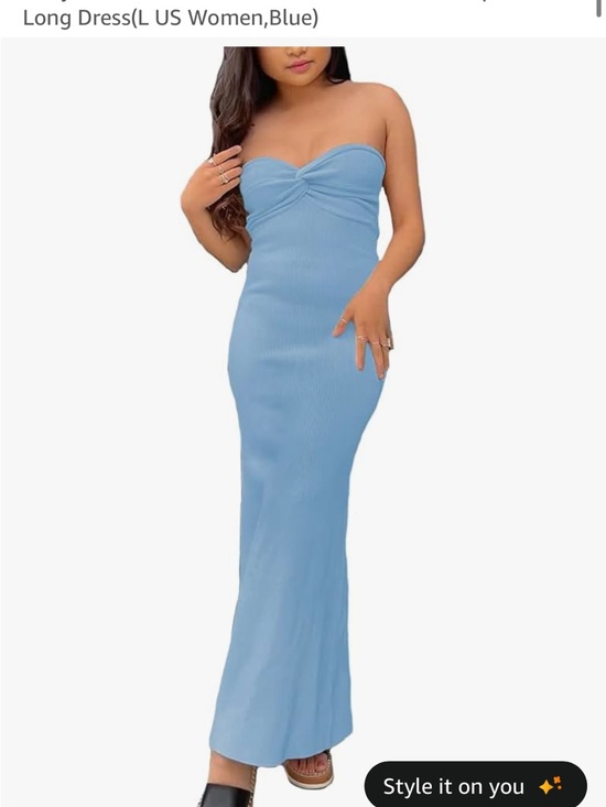 Amazon Dresses & Skirts - Twist-Front Strapless Bodycon Dress
